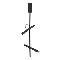 Светильник подвесной LED Lilt SL6210.403.02 ST-Luce чёрный на 2 лампы, основание чёрное в стиле современный 