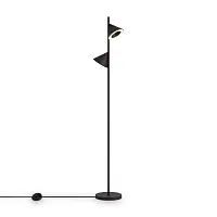 Торшер LED Etro FR6141FL-L14B Freya чёрный на 1 лампу, основание чёрное в стиле современный хай-тек 