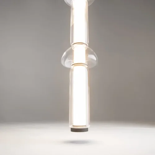 Светильник подвесной LED Cosmo MOD210PL-L39B3K Maytoni белый прозрачный 1 лампа, основание чёрное в стиле современный хай-тек  фото 4