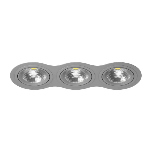 Светильник точечный Intero 111 i939090909 Lightstar серый 3 лампы, основание серое в стиле хай-тек 