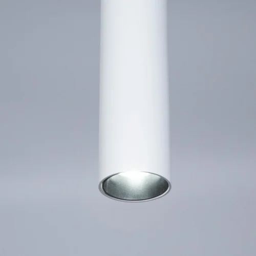 Светильник подвесной LED Тубус CL01PBL070N Citilux белый 1 лампа, основание белое в стиле хай-тек современный трубочки фото 2