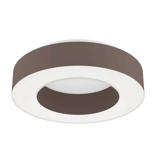 Светильник потолочный LED Guamare 39993 Eglo белый 1 лампа, основание коричневое в стиле современный 