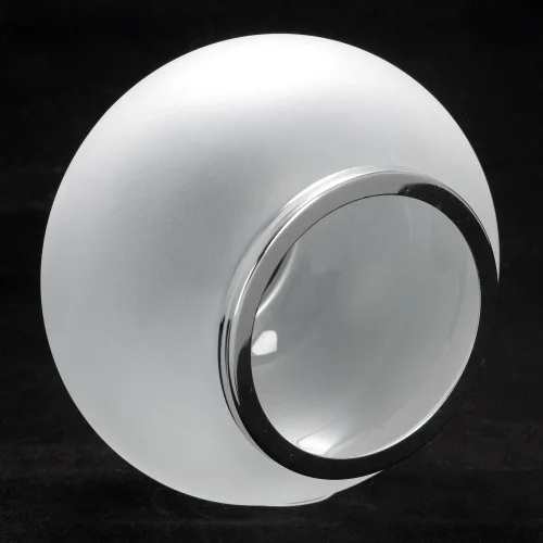 Люстра потолочная Lanier LSP-8278 Lussole белая на 6 ламп, основание хром в стиле современный шар фото 7