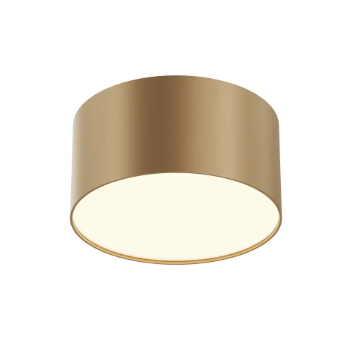 Светильник накладной LED Zon C032CL-12W3K-RD-MG Maytoni белый на 1 лампу, основание матовое золото в стиле современный 