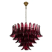 Люстра подвесная Лилу / Lilou 10600/800 Burgundy LOFT IT бордовая на 18 ламп, основание бронзовое в стиле 