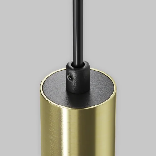 Светильник подвесной LED Jelly P105PL-12W3K-BS Maytoni латунь на 1 лампу, основание чёрное в стиле классический современный хай-тек трубочки фото 6