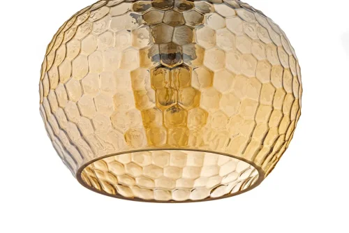 Светильник подвесной Davagna E 1.P4 C Arti Lampadari янтарный золотой 1 лампа, основание золотое в стиле современный  фото 4