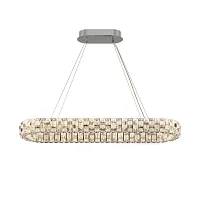 Люстра подвесная LED Castello MOD335PL-L35CH3K Maytoni прозрачная на 1 лампу, основание хром в стиле современный 