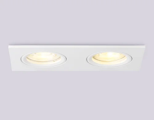 Светильник точечный TN102460 Ambrella light белый 2 лампы, основание белое в стиле современный хай-тек прямоугольный фото 3
