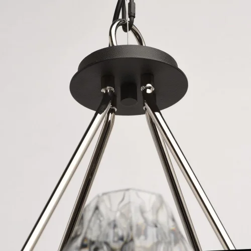 Люстра подвесная Джестер 104012408 MW-Light прозрачная на 8 ламп, основание хром в стиле современный  фото 12