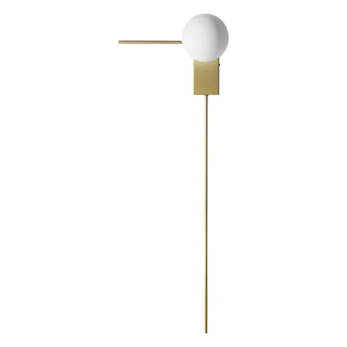 Бра Meridian 10132/H Gold LOFT IT белый на 1 лампа, основание золотое в стиле хай-тек 