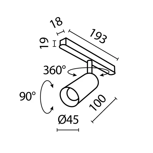Трековый светильник LED Magnetic track system Exility TR032-2-5W3K-M-BBS Maytoni латунь для шинопроводов серии Magnetic track system Exility чёрный латунь фото 14