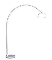 Торшер Azurro  LDF 5508-C WT Lumina Deco изогнутый белый 1 лампа, основание белое в стиле современный
