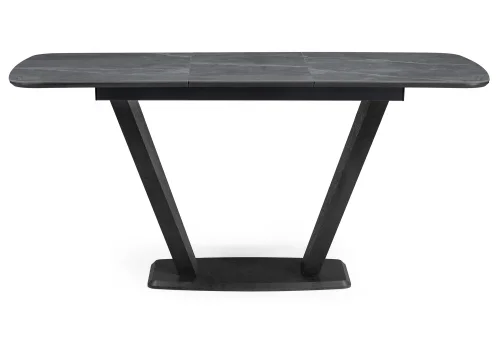 Стол на тумбе Петир 120(160)х80х75 larka grey / черный 588012 Woodville столешница серая из керамика фото 4