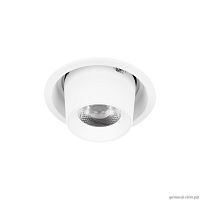 Светильник точечный LED Flash 10319/A White LOFT IT белый 1 лампа, основание белое в стиле современный хай-тек круглый