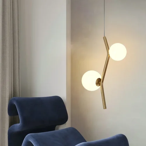 Светильник подвесной MATHIA 2 191668-23 ImperiumLoft латунь на 2 лампы, основание латунь в стиле современный скандинавский фото 12 Светильник подвесной MATHIA 2 191668-23 ImperiumLoft латунь на 2 лампы, основание латунь в стиле современный скандинавский фото 12