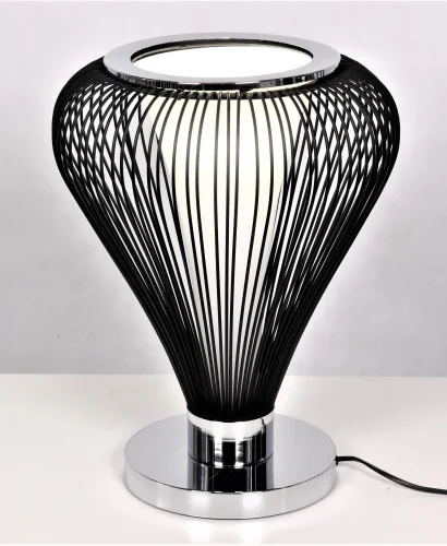 Настольная лампа Martines LDT 8321 Lumina Deco чёрная 1 лампа, основание чёрное металл в стиле современный 