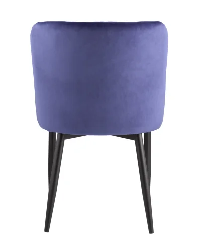 Стул Ститч NEW, велюр королевский синий УТ000031294 Stool Group, синий/велюр, ножки/металл/чёрный, размеры - ****530*635 фото 2