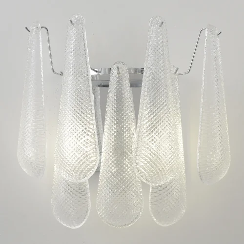 Бра FONTAIN AP2 CHROME Crystal Lux прозрачный на 2 лампы, основание в стиле современный фото 5 Бра FONTAIN AP2 CHROME Crystal Lux прозрачный на 2 лампы, основание в стиле современный фото 5