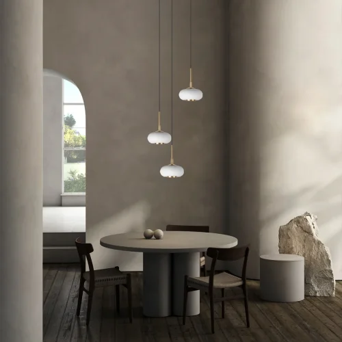 Светильник подвесной LED Marshmallow 10390 LOFT IT белый на 1 лампу, основание чёрное в стиле арт-деко фото 7