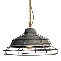 Светильник подвесной лофт Brentwood GRLSP-9878 Lussole серый 1 лампа, основание серое в стиле лофт 