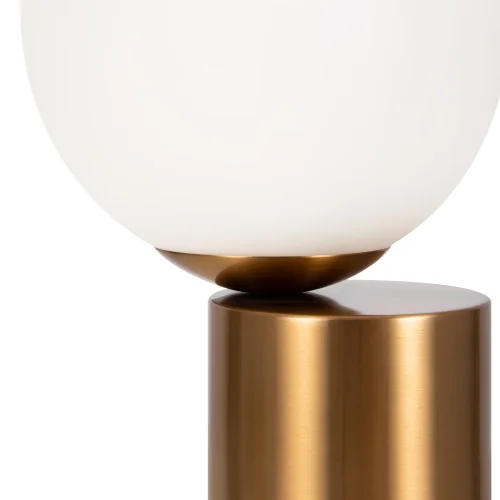 Настольная лампа Barrel FR5286TL-01BS Freya белая 1 лампа, основание латунь металл в стиле современный  фото 2