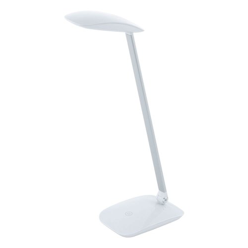 Настольная лампа LED CAJERO 95695 Eglo белая 1 лампа, основание белое полимер в стиле для кабинета, офиса 