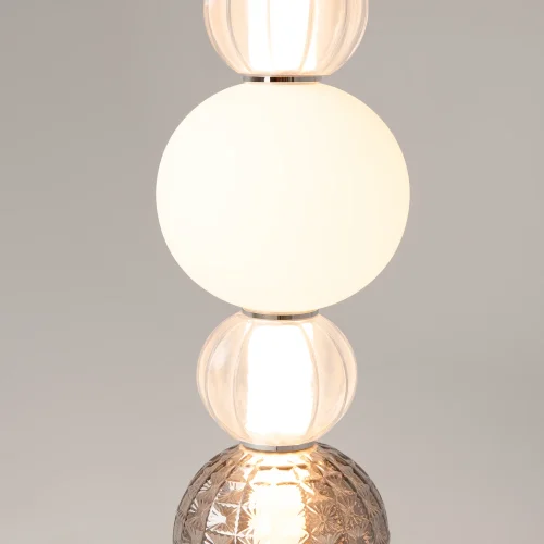 Светильник подвесной LED Collar P069PL-L17CH3K Maytoni прозрачный на 1 лампу, основание хром в стиле современный шар фото 7