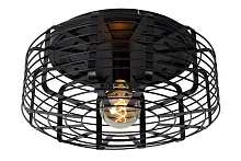 Светильник потолочный Melopee 45148/45/30 Lucide чёрный 1 лампа, основание чёрное в стиле современный 