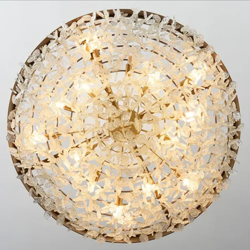 Люстра подвесная VERONA A L12 193713-23 ImperiumLoft прозрачная на 12 ламп, основание латунь в стиле современный фото 14