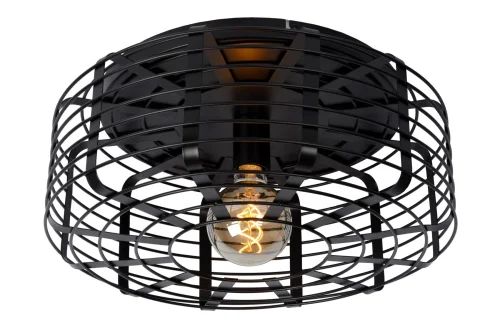 Светильник потолочный Melopee 45148/45/30 Lucide чёрный 1 лампа, основание чёрное в стиле современный 
