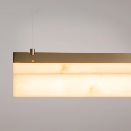 Светильник подвесной LED Petra MOD250PL-L36BS3K Maytoni белый на 1 лампу, основание латунь в стиле современный фото 4