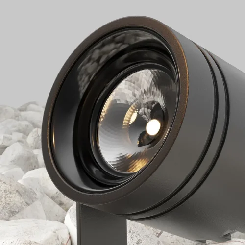 Прожектор LED Clyde O493FL-L3GF3K Maytoni уличный IP графит на 1 лампу, плафон графит в стиле хай-тек современный LED фото 2