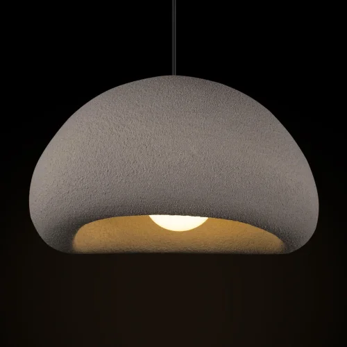 Светильник подвесной Stone 10252/400 Grey LOFT IT серый 1 лампа, основание чёрное в стиле современный  фото 4