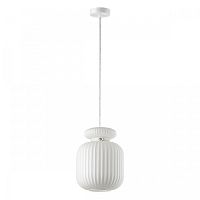 Светильник подвесной Jugi 5042/1C Odeon Light белый 1 лампа, основание белое в стиле современный выдувное