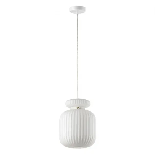 Светильник подвесной Jugi 5042/1C Odeon Light белый 1 лампа, основание белое в стиле современный выдувное