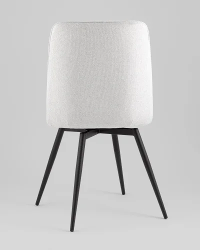 Стул Flatt, вращающийся, серый, сиденье УТ000040503 Stool Group, серый/рогожка, ножки/металл/чёрный, размеры - *855**** фото 4