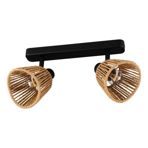 Спот с 2 лампами Natur 44129 Eglo коричневый E14 в стиле кантри современный 