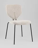 Стул обеденный Masey, бежевый УТ000039579 Stool Group, бежевый/рогожка, ножки/металл/чёрный, размеры - *****