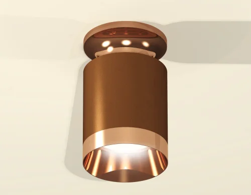 Светильник накладной Techno spot XS6304150 Ambrella light коричневый 1 лампа, основание коричневое в стиле модерн круглый фото 2