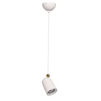 Светильник подвесной Астор 545013601 DeMarkt белый 1 лампа, основание белое в стиле современный 
