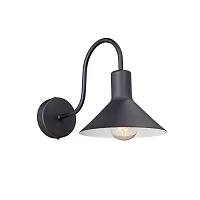 Бра V4785-1/1A Vitaluce чёрный 1 лампа, основание чёрное в стиле лофт 