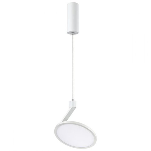 Светильник подвесной LED Hat 358351 Novotech белый 1 лампа, основание белое в стиле хай-тек 