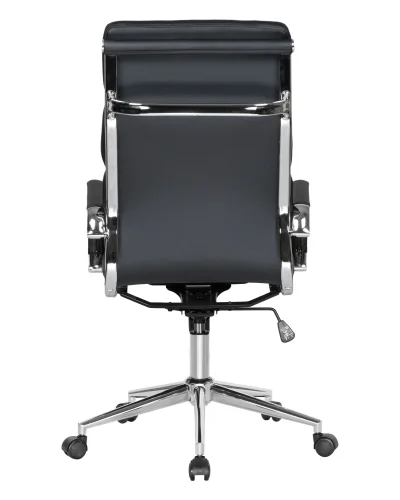 Офисное кресло для руководителей DOBRIN ARNOLD (чёрный) цвет сиденья чёрный, цвет основания хромированная сталь Dobrin, чёрный/экокожа, ножки/металл/, размеры - 1090*1160**** фото 5 Офисное кресло для руководителей DOBRIN ARNOLD (чёрный) цвет сиденья чёрный, цвет основания хромированная сталь Dobrin, чёрный/экокожа, ножки/металл/, размеры - 1090*1160**** фото 5