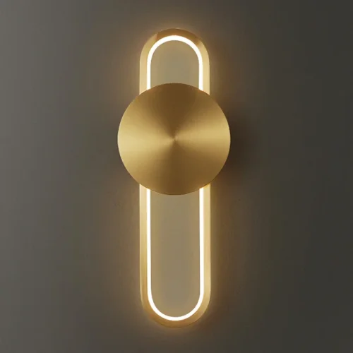 Настенный светильник HEIDY A Brass 212043-23 ImperiumLoft белый на 1 лампа, основание латунь в стиле современный  фото 10