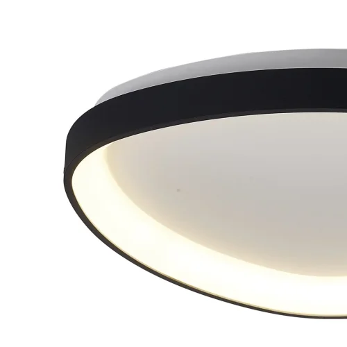 Люстра потолочная LED с пультом Niseko 8634 Mantra чёрная на 1 лампа, основание чёрное в стиле современный хай-тек с пультом фото 3