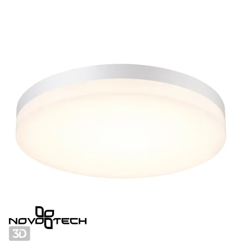Потолочный светильник LED Opal 358889 Novotech уличный IP54 белый 1 лампа, плафон белый в стиле хай-тек современный LED фото 5