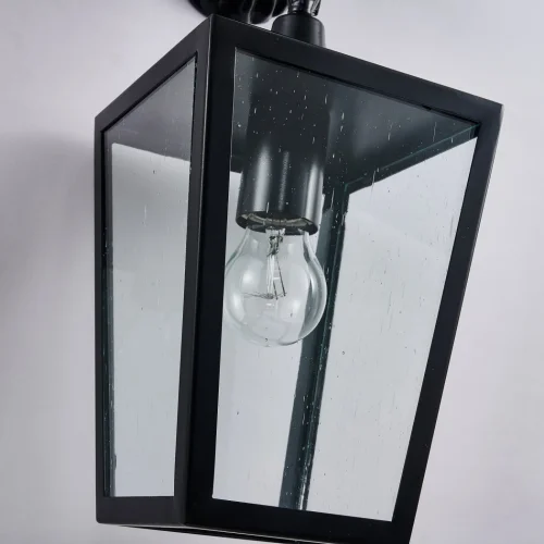 Настенный светильник Bison 4001-1W Favourite уличный IP44 чёрный 1 лампа, плафон прозрачный в стиле замковый кантри E27 фото 7