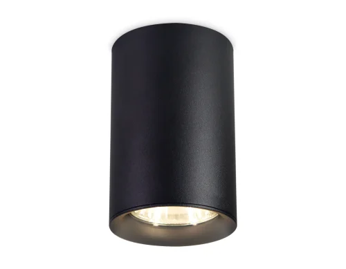 Светильник накладной TN213135 Ambrella light чёрный 1 лампа, основание чёрное в стиле минимализм хай-тек круглый