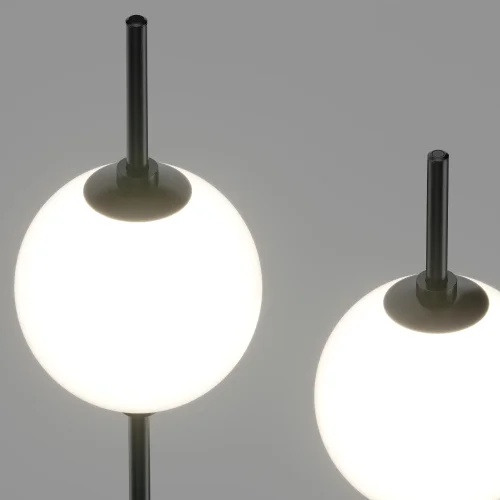 Торшер LED The Sixth Sence Z020FL-L12BK Maytoni  белый 1 лампа, основание чёрное в стиле современный
 фото 4